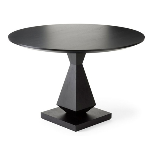 <b>西欧现代时尚西餐厅圆形实木餐桌椅</b>